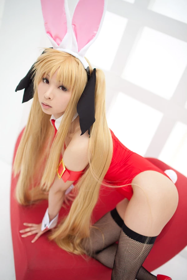 Fate Testarossa Sexy Valentine Cosplay [21P]