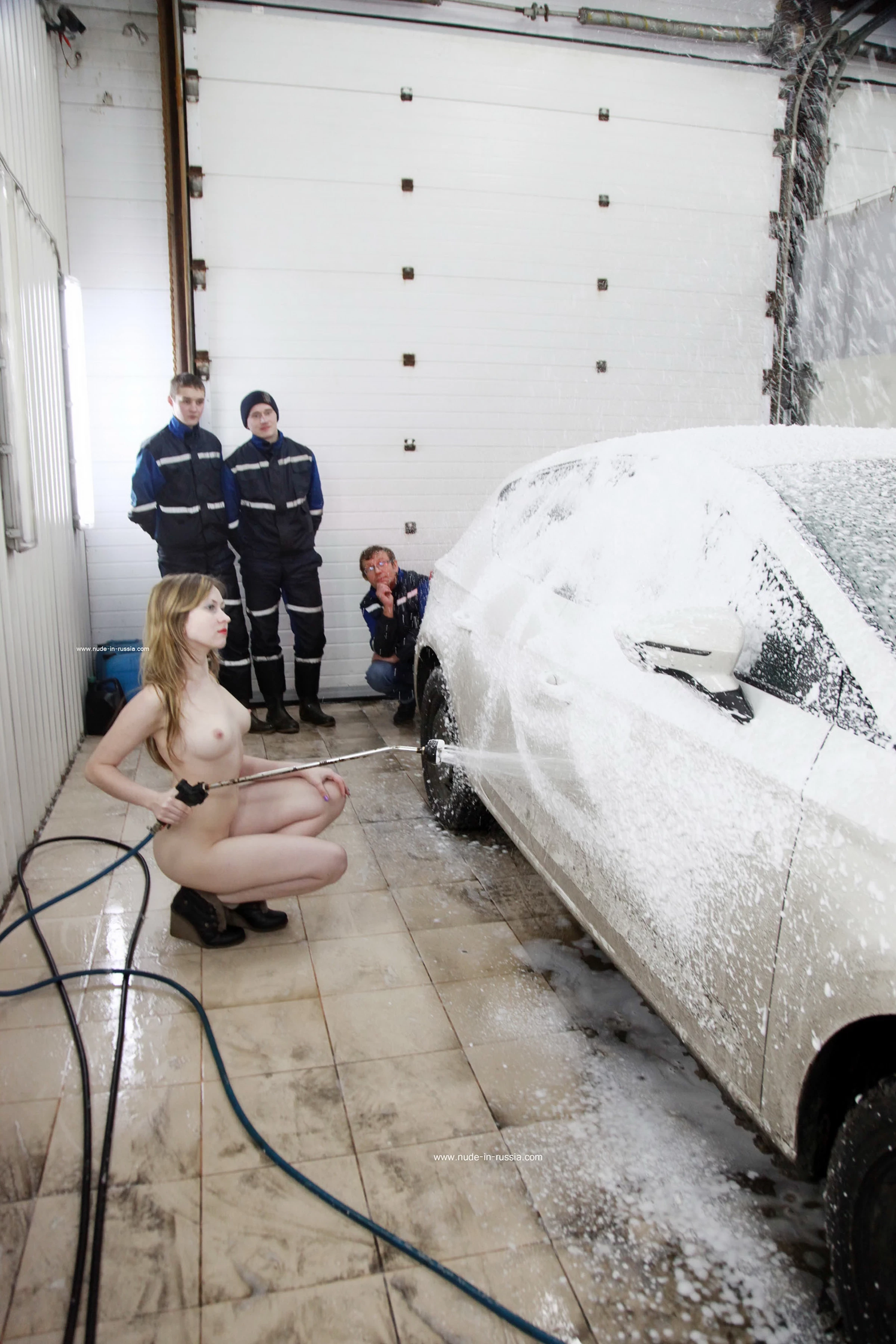 NudeInRussia Angelika Car Wash [49P]