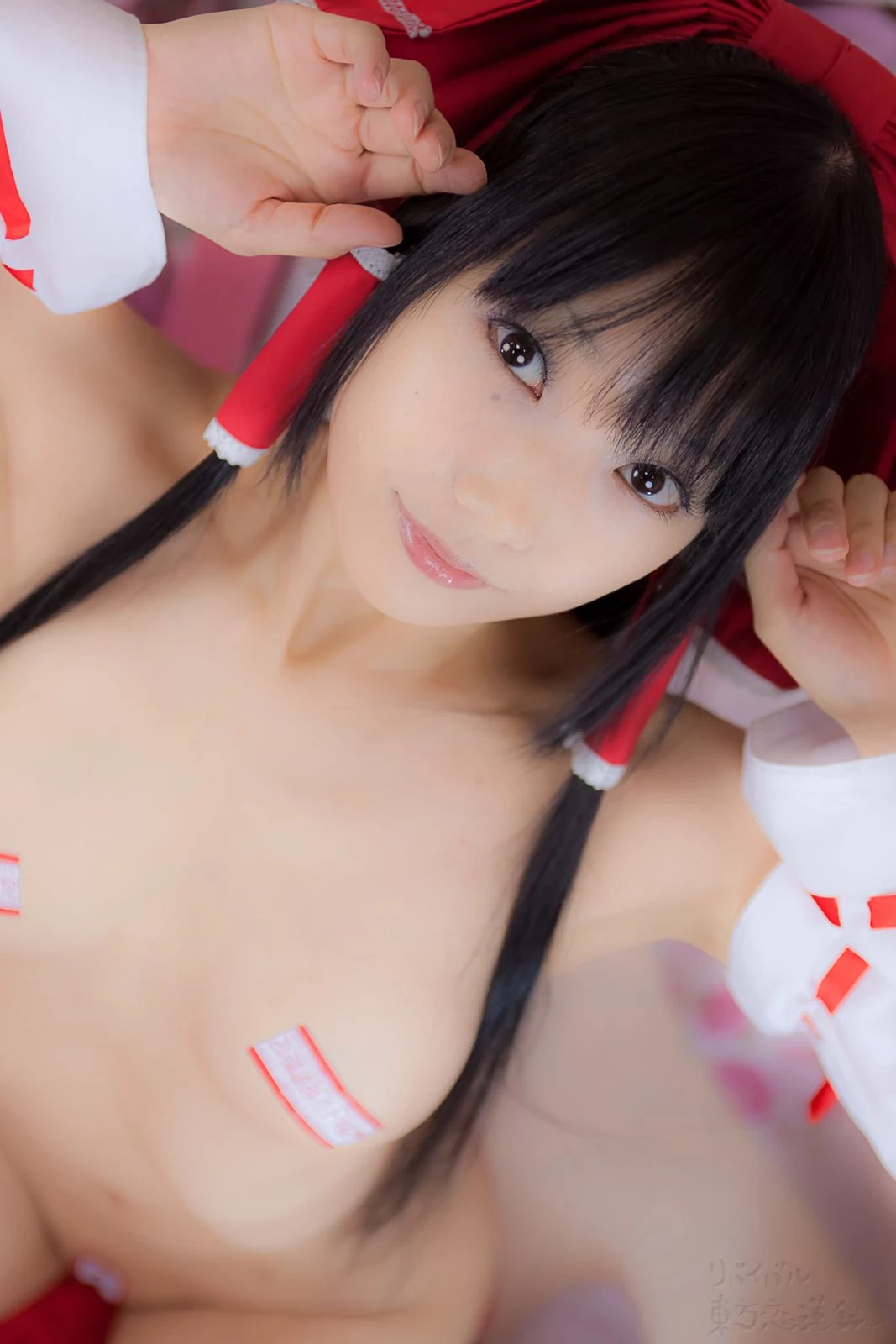 lenfried touhou hakurei reimu sexy ero cosplay