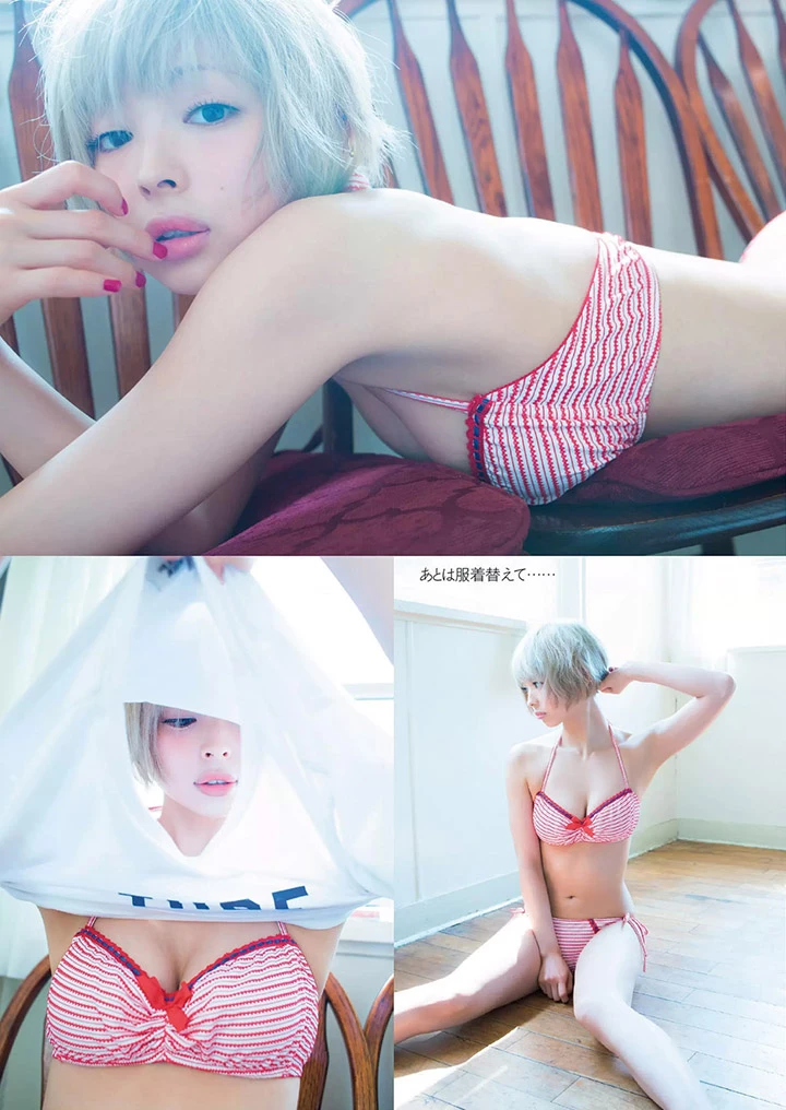 2016年10月18日[写真]最上もが推出新写真集再度在周刊展现金发美乳 [15P]