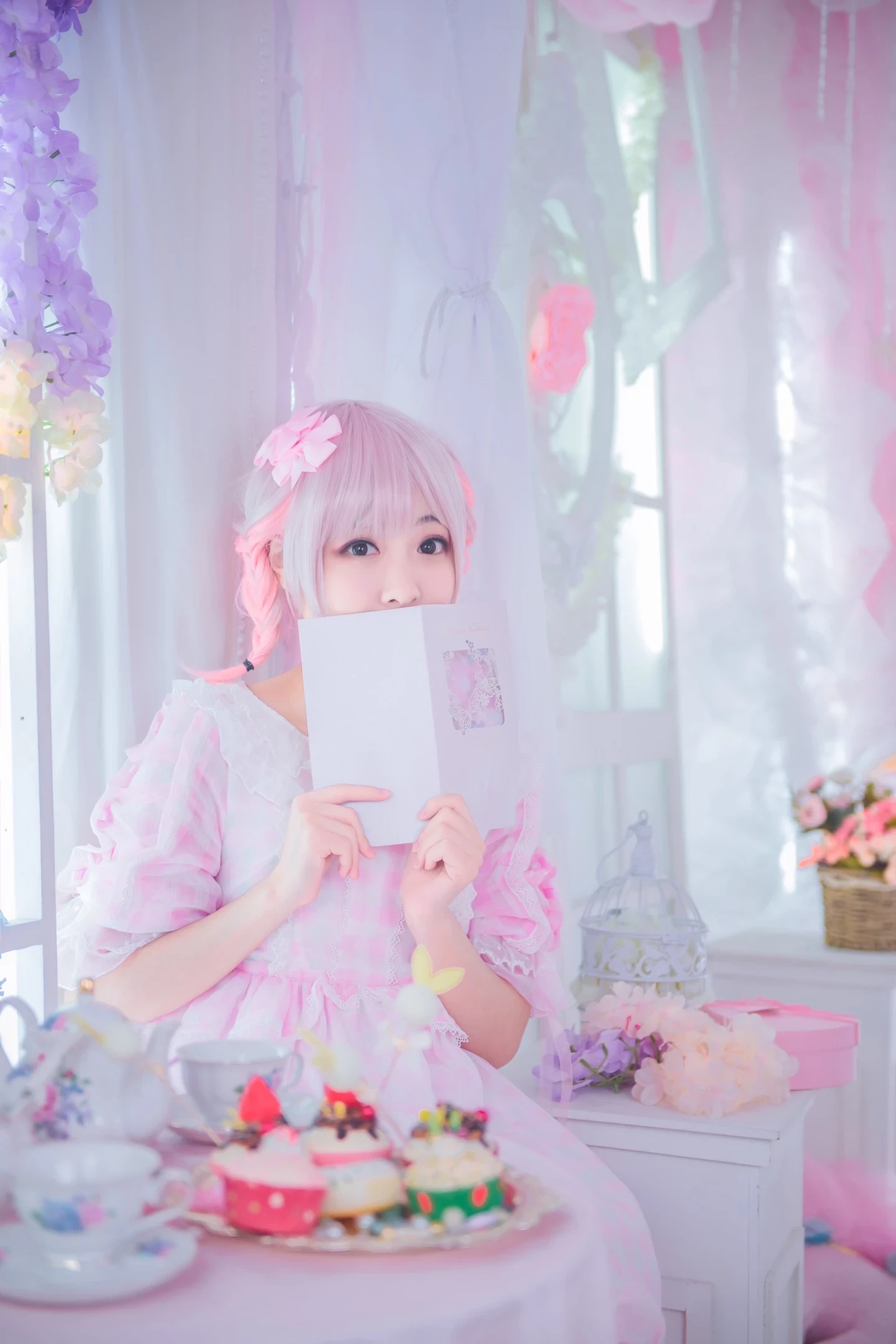 粉丝系甜美少女写真套图[CN：蓝裳]