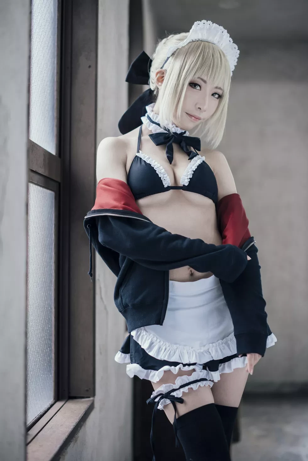 [Cosplay精选]《HeartBreak Morgan》吃雪糕的紧身衣妹子性感写真243P