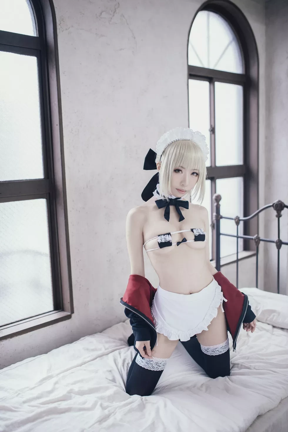 [Cosplay精选]《HeartBreak Morgan》吃雪糕的紧身衣妹子性感写真243P