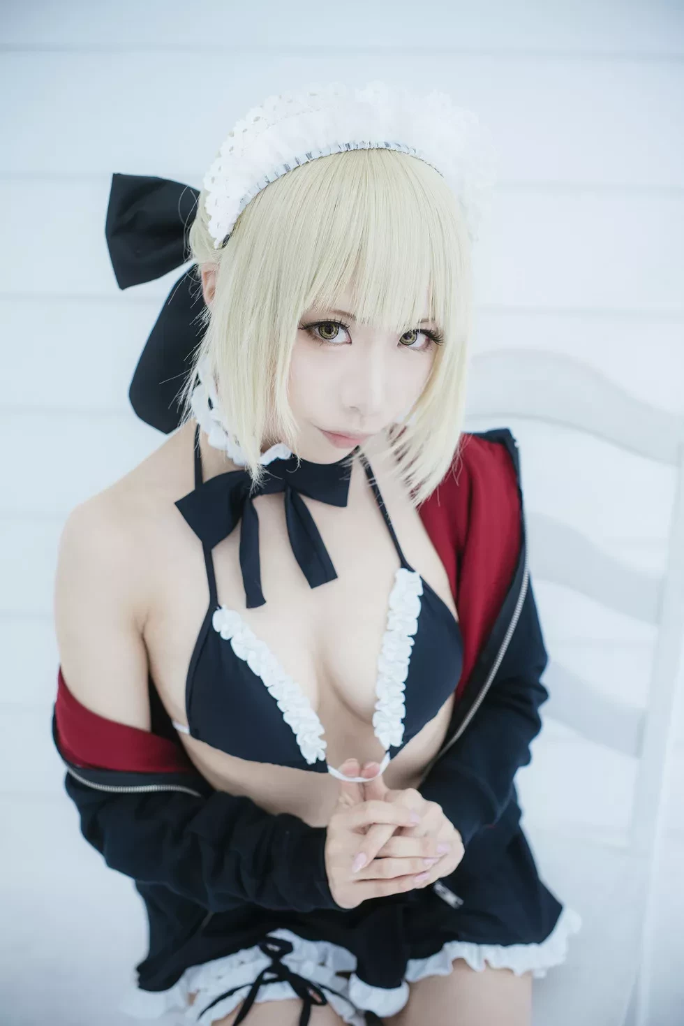 [Cosplay精选]《HeartBreak Morgan》吃雪糕的紧身衣妹子性感写真243P