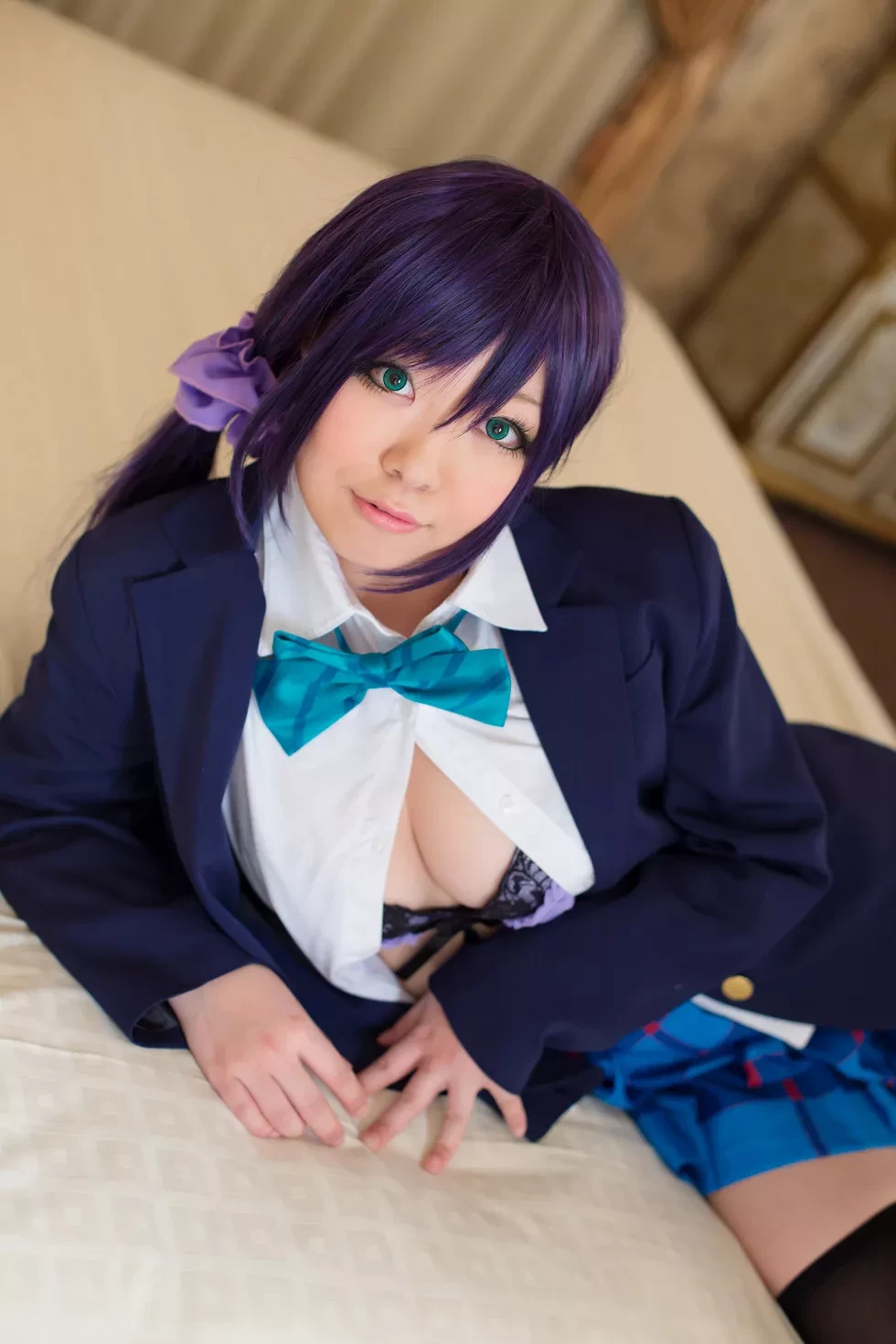 [Cosplay精选]COS正片《は紫や》图集丰满美少女粉红薄纱裙秀豪乳写真200P