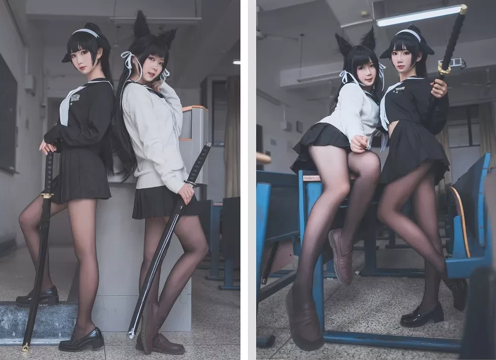 [Cosplay精选]可爱人气Coser面饼仙儿–高雄仙儿黑丝裤袜完美诱惑写真34P