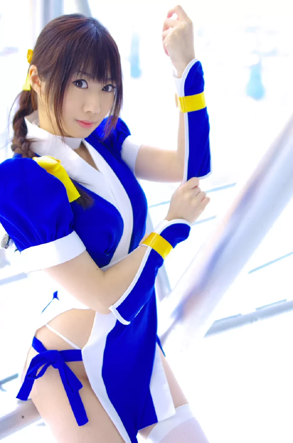 [Cosplay精选]COS正片《霞浪漫》美女武士的白丝美腿性感写真337P