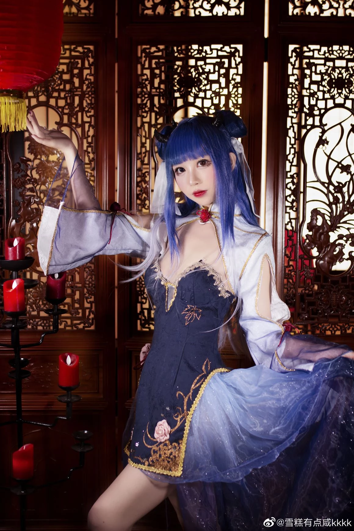 《碧藍航線》伊吹旗袍美腿Cosplay[CN：雪糕有點鹹kkkk] [9P]