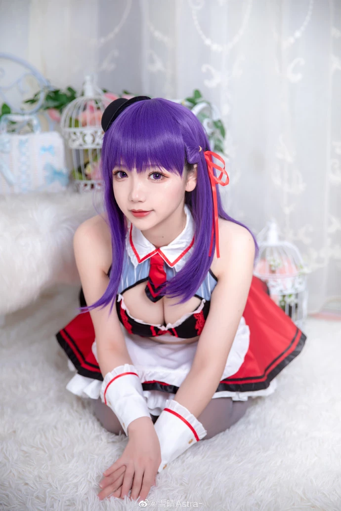 《Fate EXTRA》間桐櫻性感女僕Cosplay[CN：雪晴Astra] [9P]