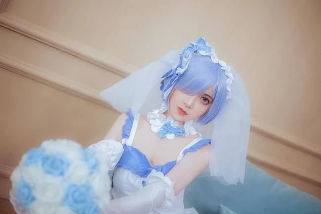 《Re：從零開始的異世界生活》雷姆花嫁Cosplay[CN：君珺] [15P]