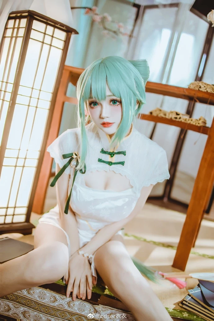 初音未來可愛的旗袍Cosplay美圖[CN：coser衣衣] [15P]