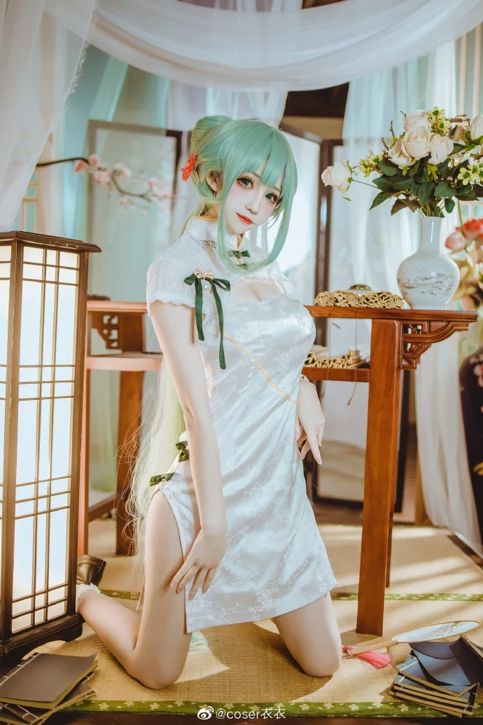 初音未來可愛的旗袍Cosplay美圖[CN：coser衣衣] [15P]