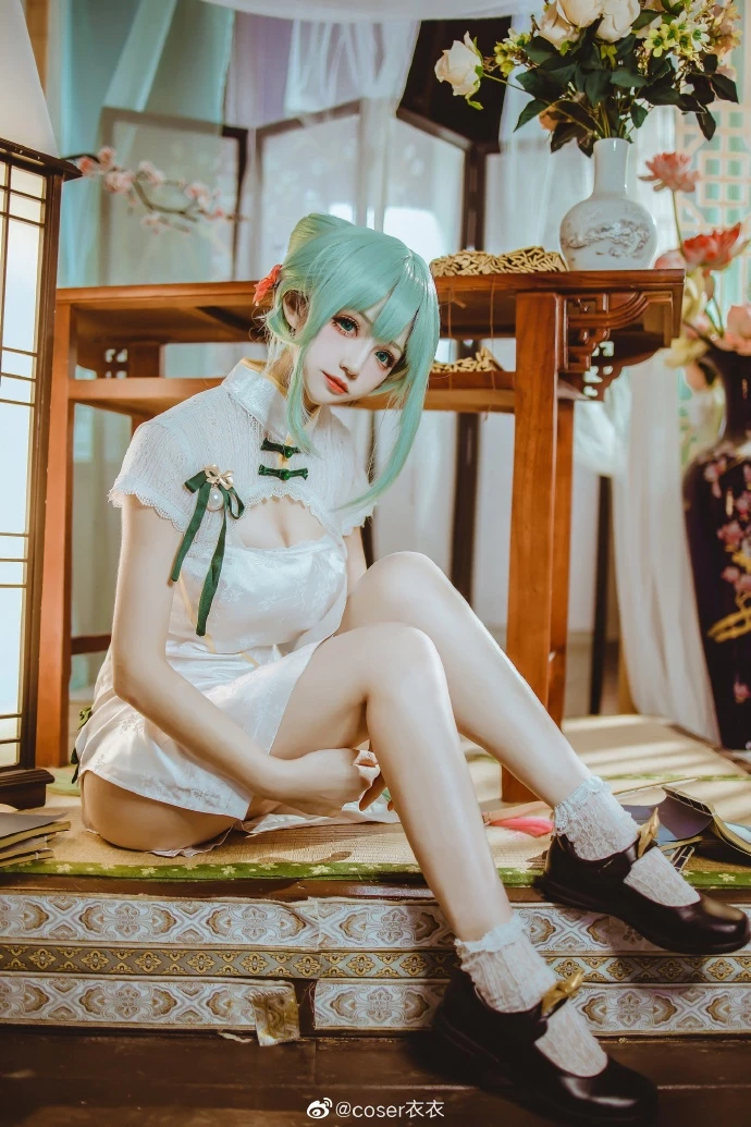 初音未來可愛的旗袍Cosplay美圖[CN：coser衣衣] [15P]