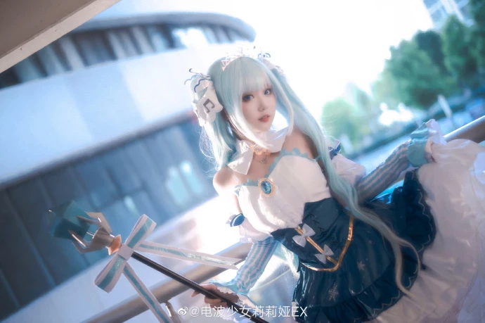 初音未來 2019雪初音 snow miku @電波少女莉莉婭EX [9P]