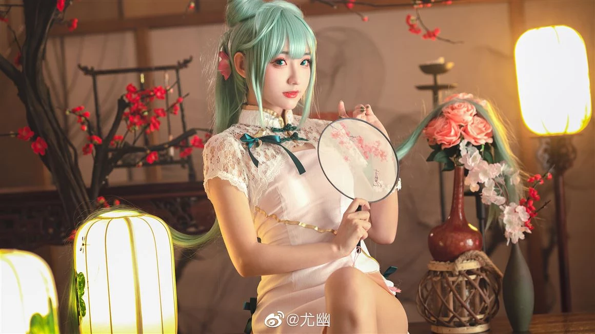 初音未來性感旗袍Cosplay[CN：尤幽] [12P]