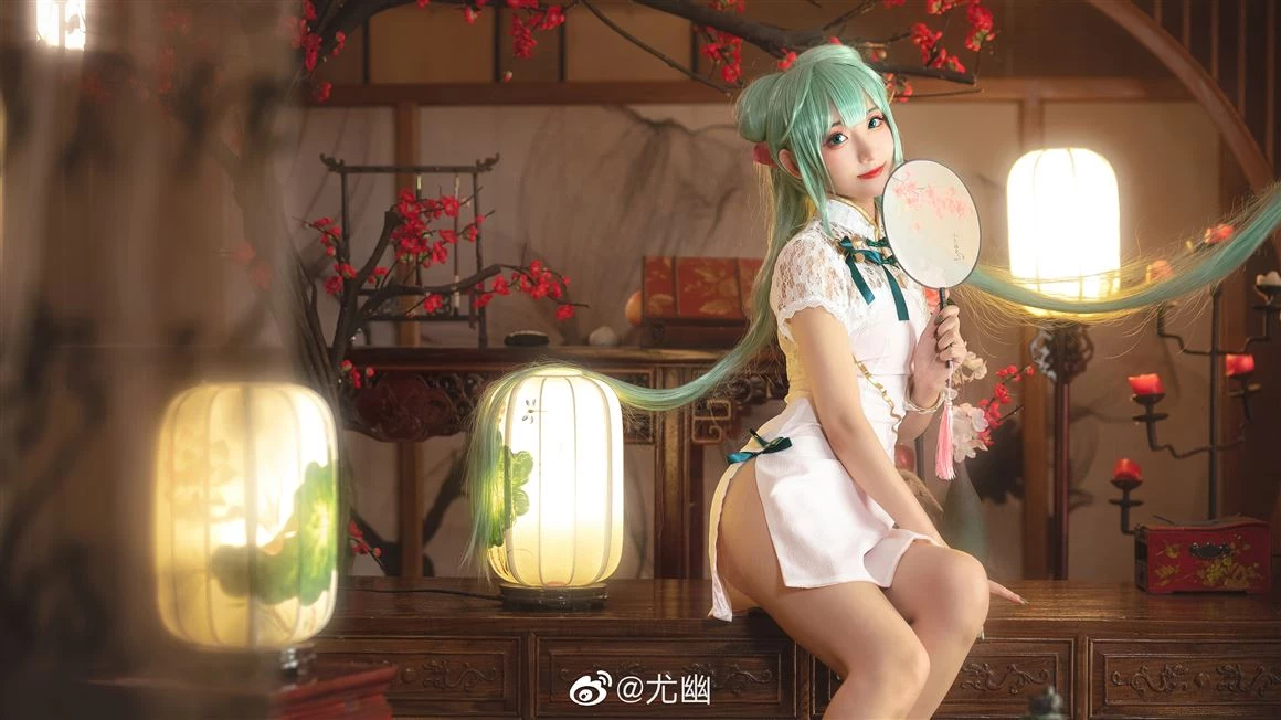 初音未來性感旗袍Cosplay[CN：尤幽] [12P]