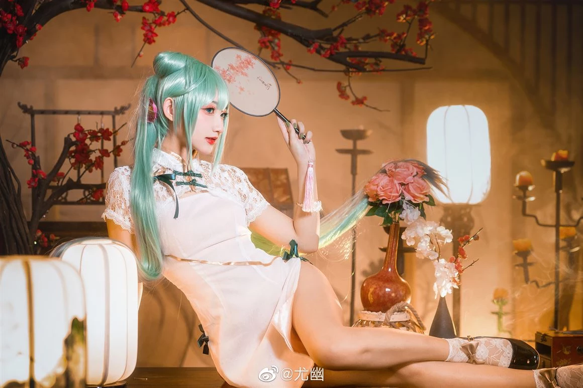 初音未來性感旗袍Cosplay[CN：尤幽] [12P]