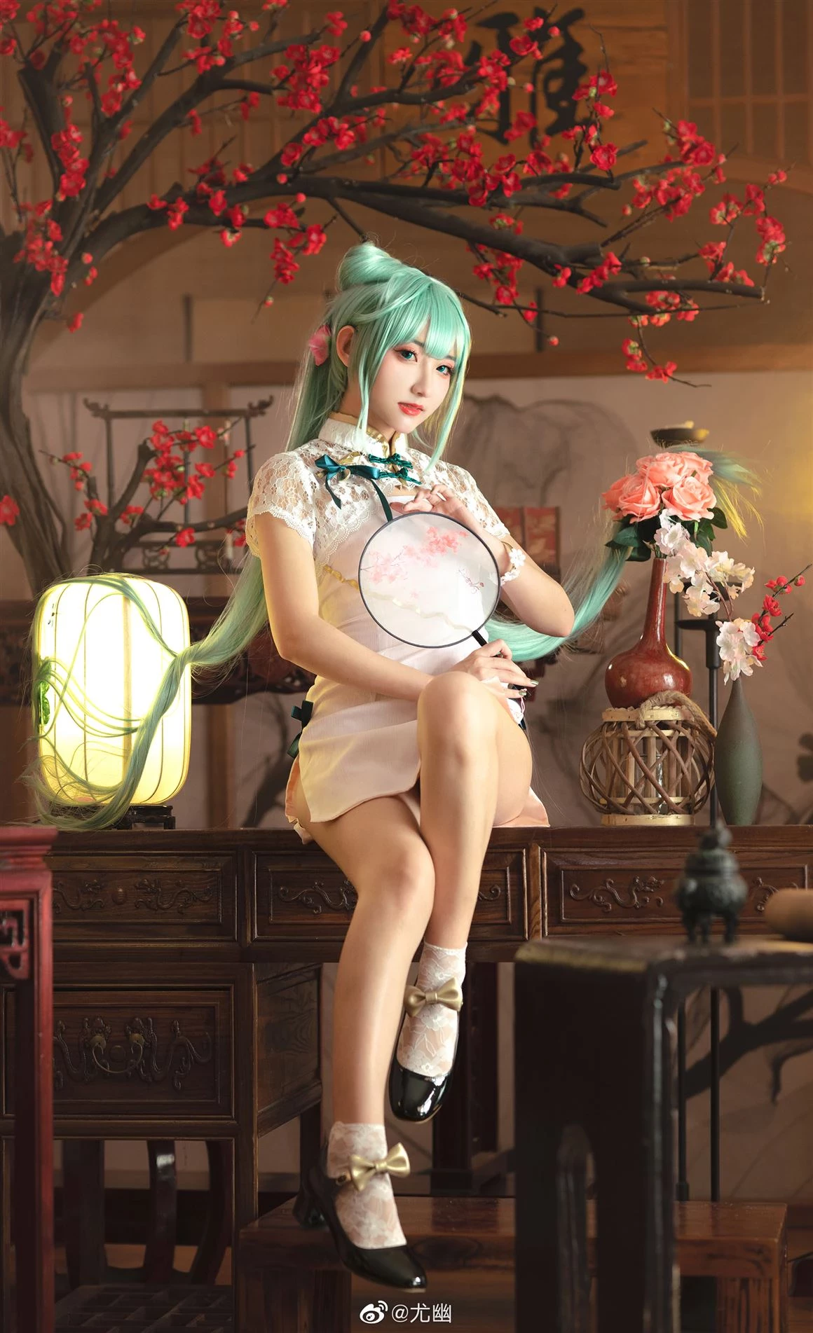 初音未來性感旗袍Cosplay[CN：尤幽] [12P]