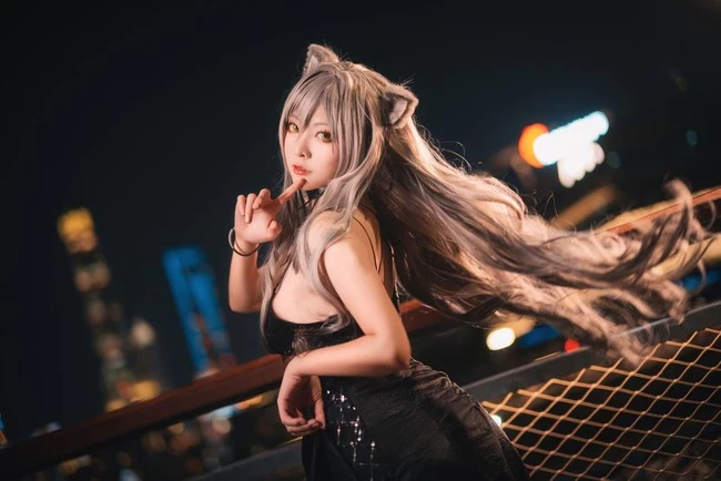 《明日方舟》黑禮服Cosplay[CN：櫻島嗷一] [8P]