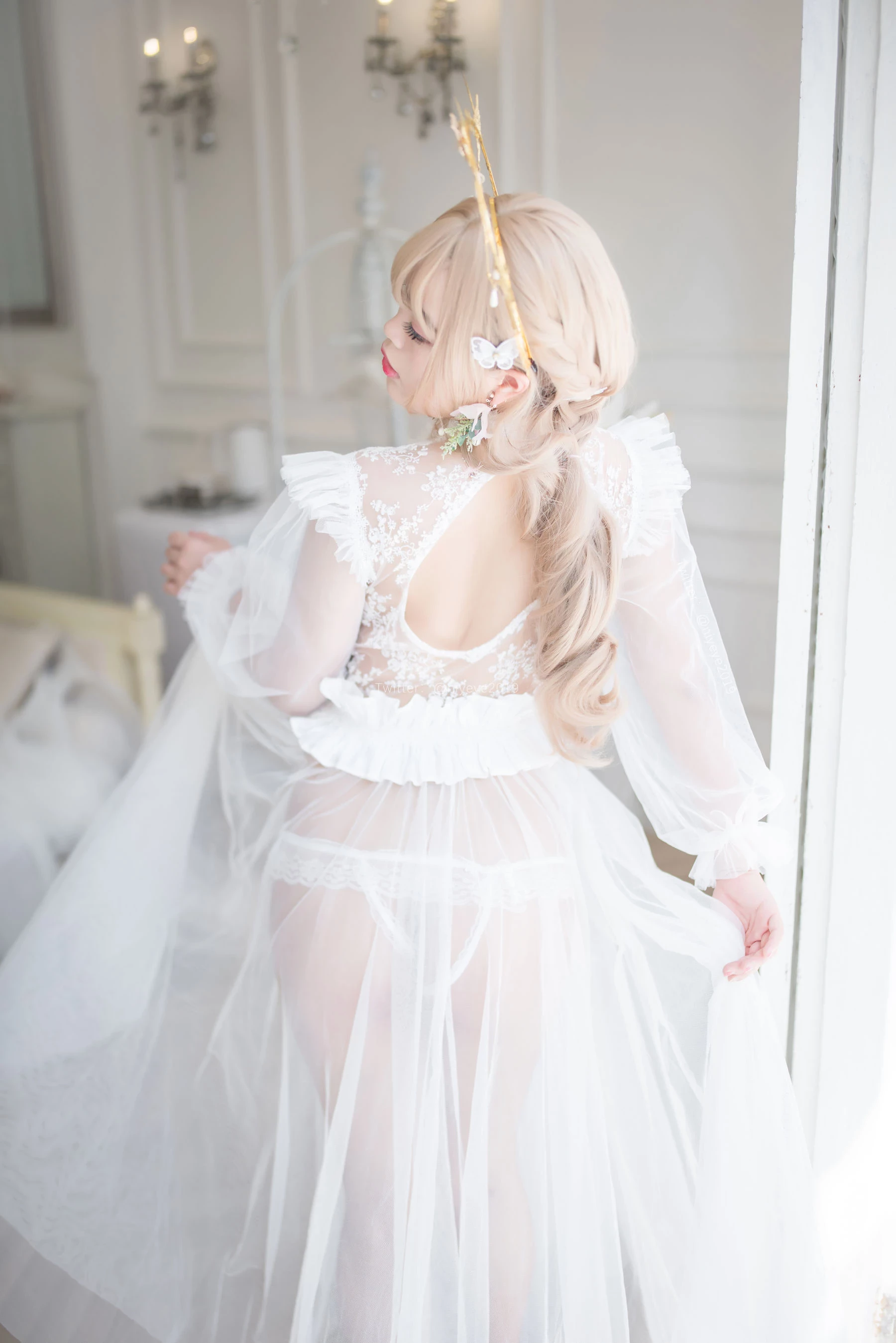 [Cosplay] 萌系小姐姐-白燁珍珠花嫁 [62P]