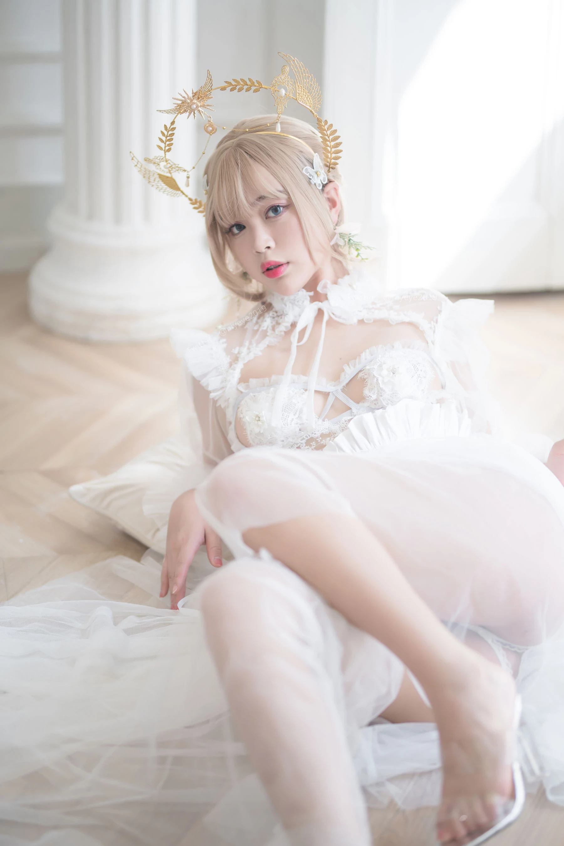 [Cosplay] 萌系小姐姐-白燁珍珠花嫁 [62P]