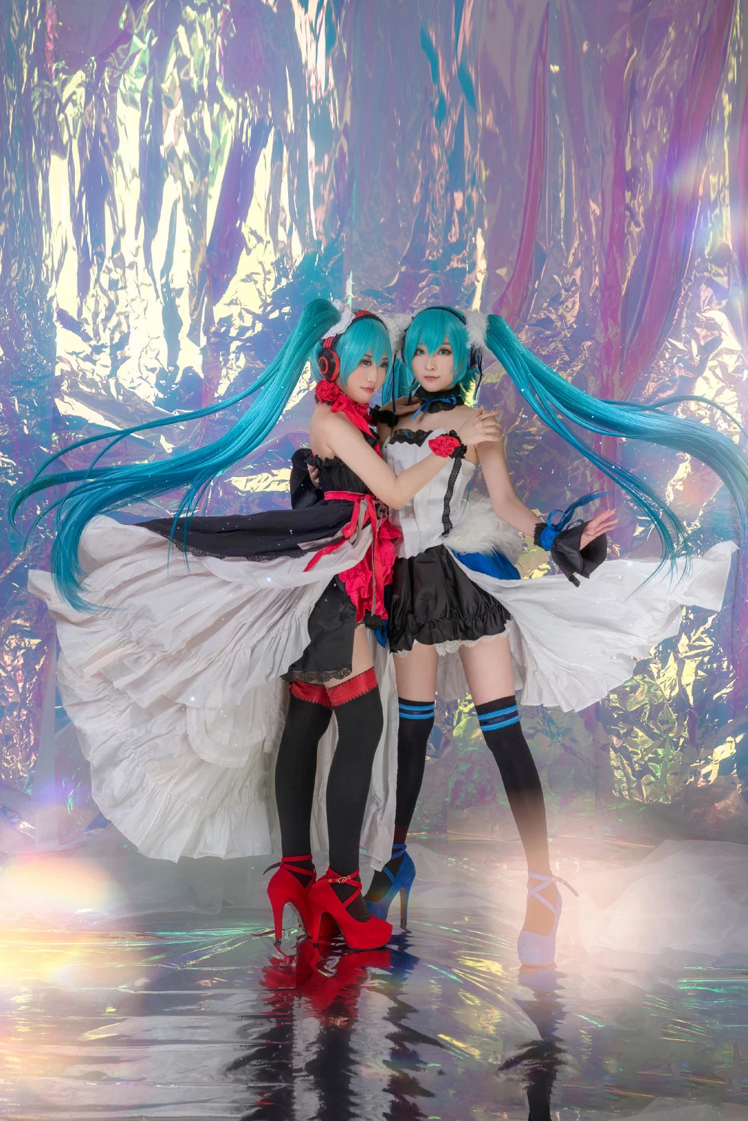 初音未來 第七龍神初音·紅：@七殺不是呆卡萌 第七龍神初音·藍：@阿魂不是天然呆 [9P]