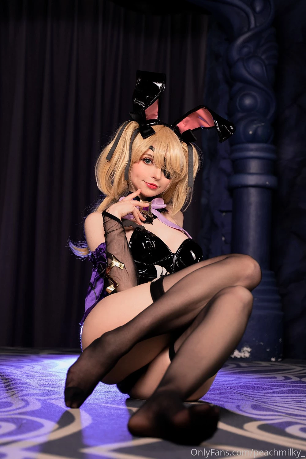 Peachmilky Fischl Playboy Bunny Genshin Impact