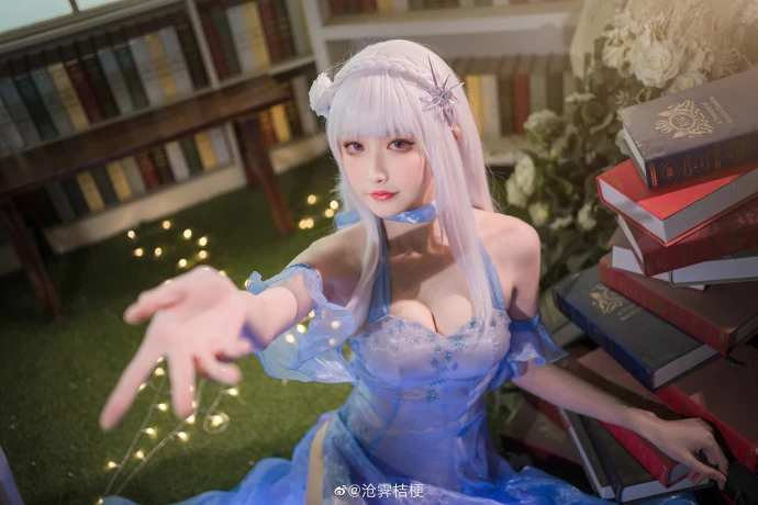 從零開始的異世界生活艾米莉亞水晶禮服cos cn滄霽桔梗 [12P]