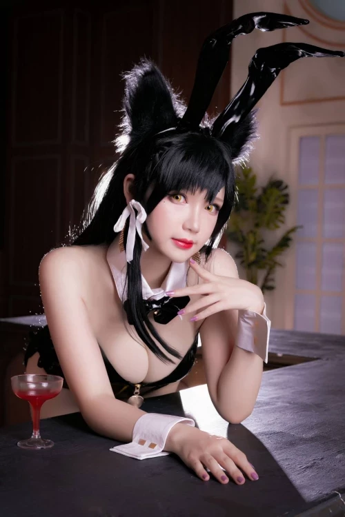 雪晴 Astra アズールレーン 愛宕[Azurlane Atago] Bunny Girl cosplay [30P]