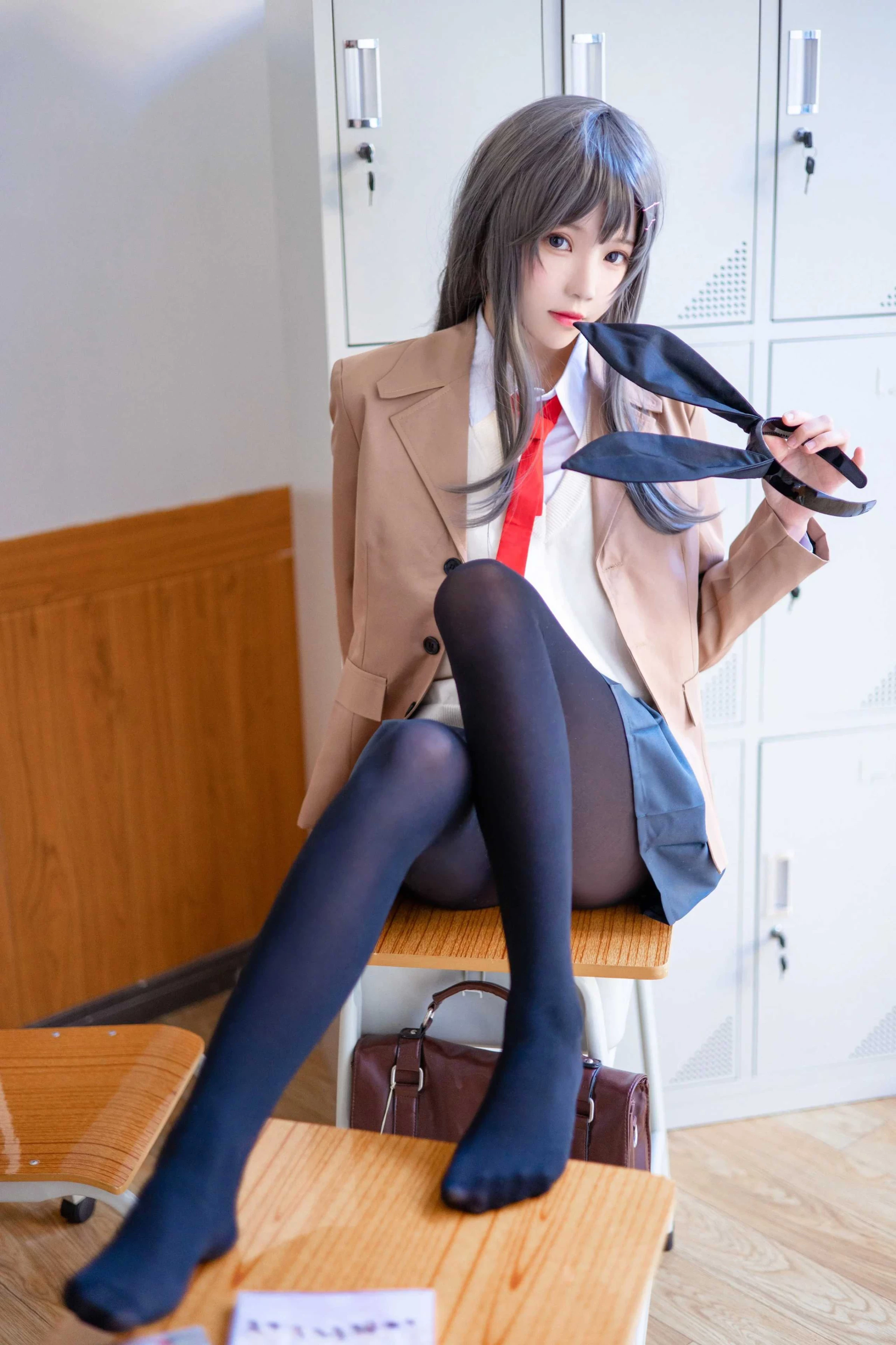 Hootle桜桃喵 - 麻衣學姐制服 [52P]