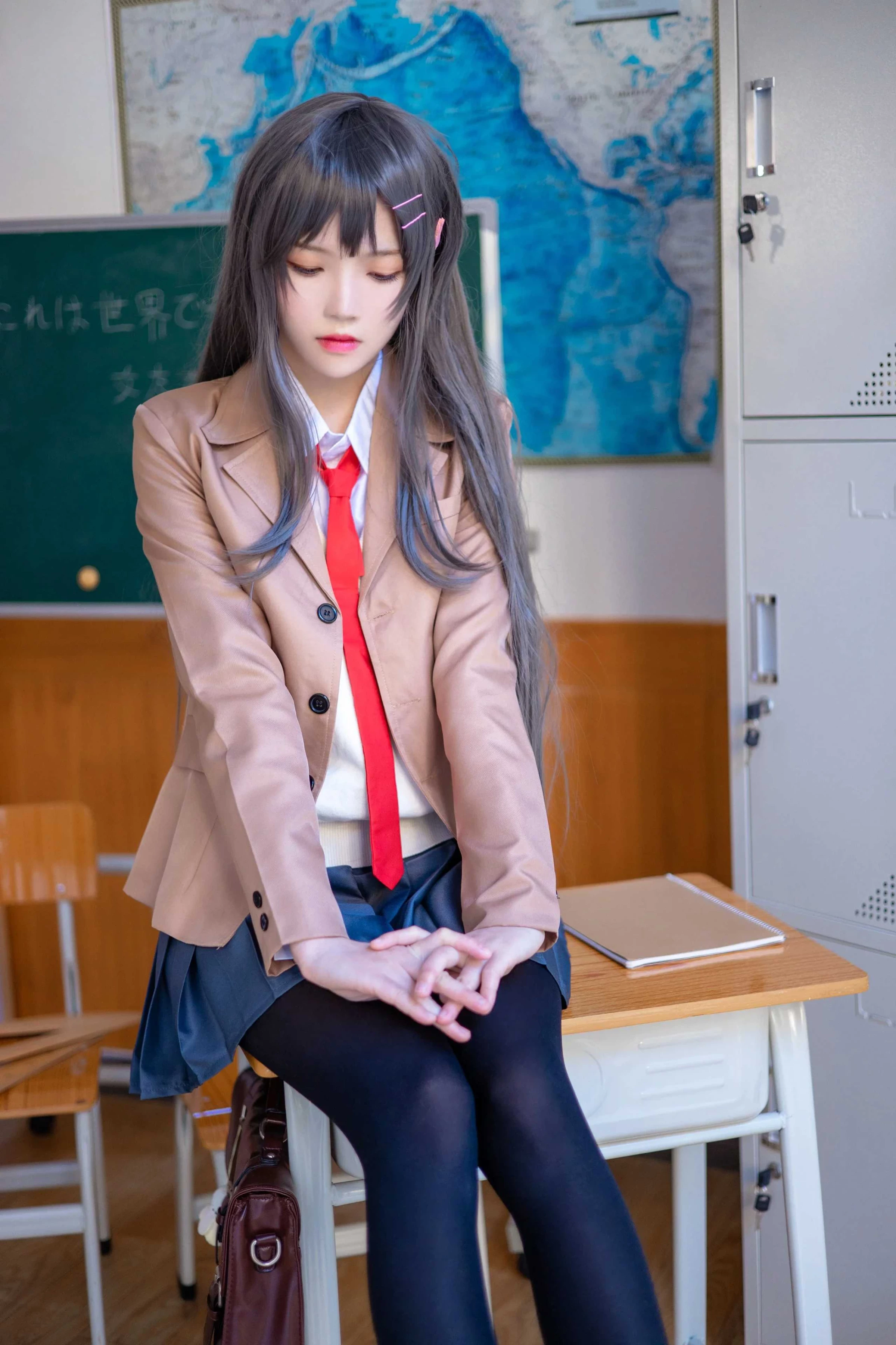 Hootle桜桃喵 - 麻衣學姐制服 [52P]