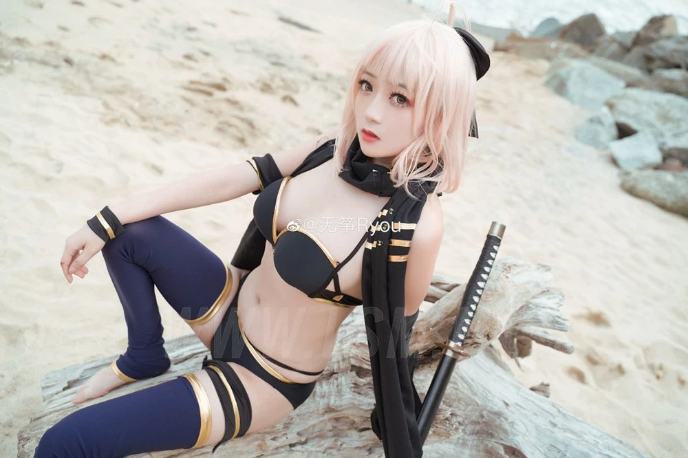 [無箏Ryou] 沖田總司cosplay和最終幻想7蒂法·洛克哈特