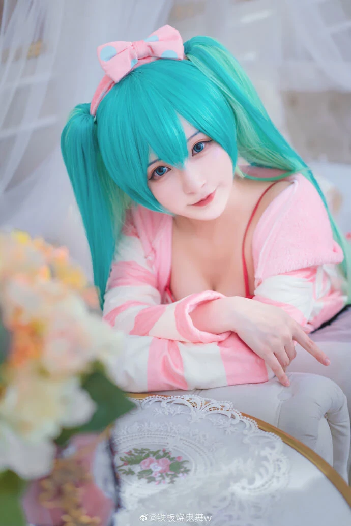 初音未來睡衣cos,超甜美可愛便服ver cn鐵板燒鬼舞w [9P]