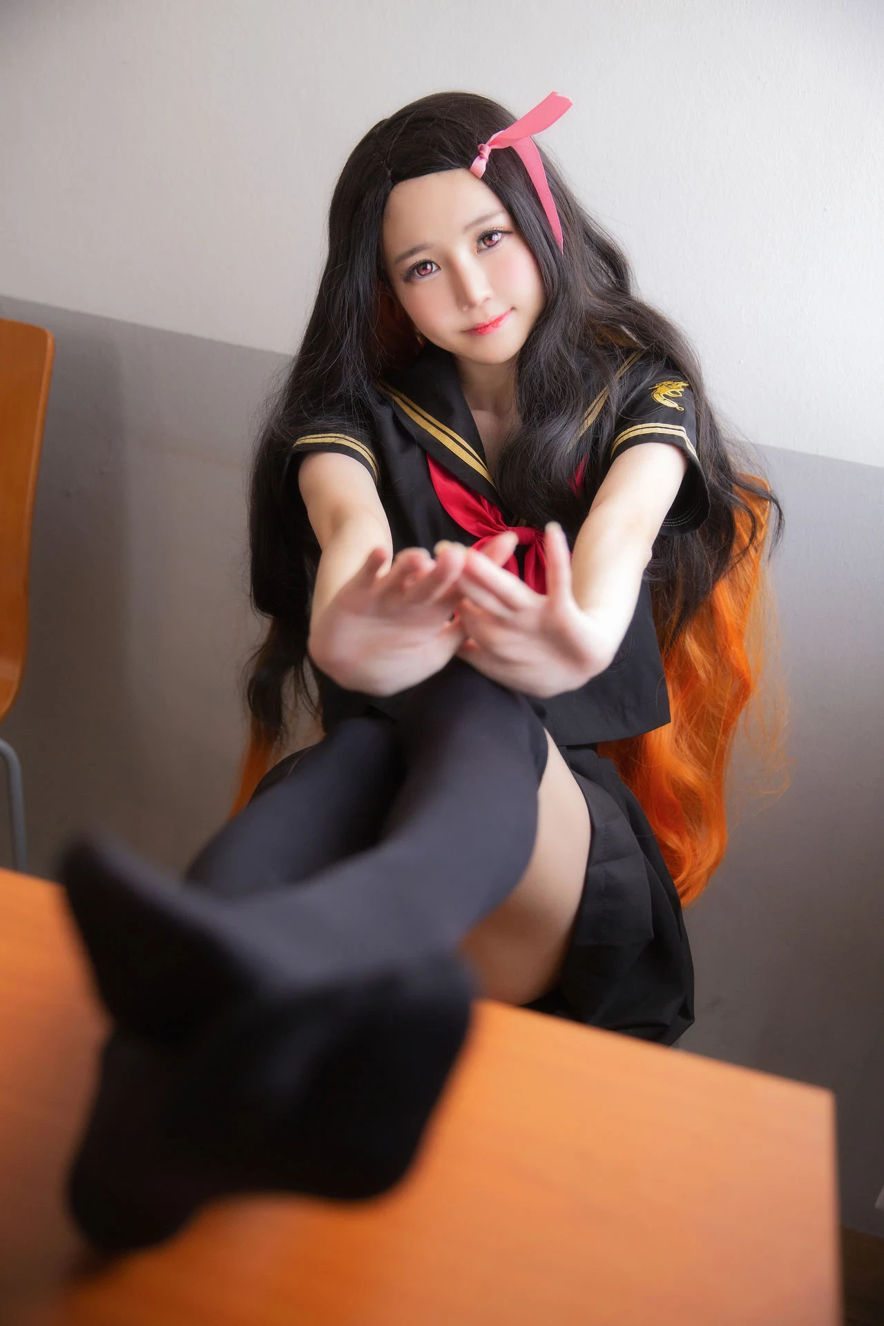 鬼滅之刃 竈門禰????豆子 學校制服 Sally Dorasnow – Nezuko School [19P]