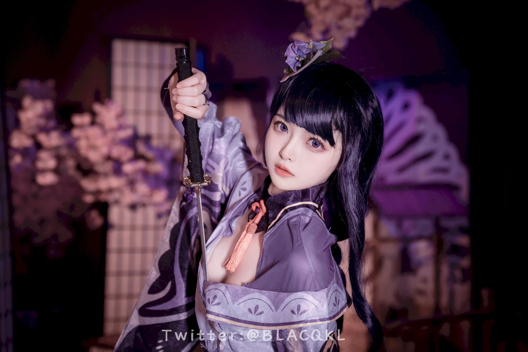 Cosplay 白莉愛吃巧克力 雷電將軍