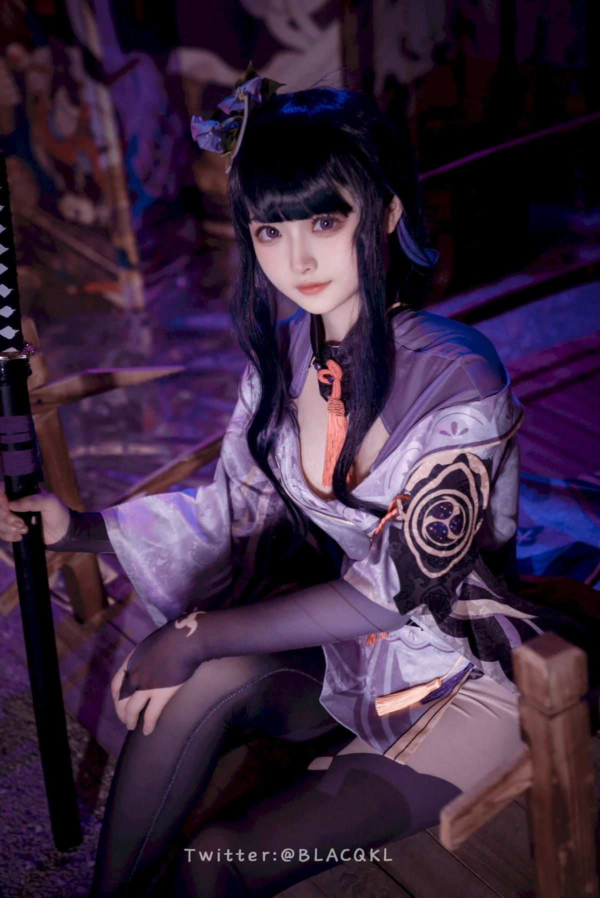 Cosplay 白莉愛吃巧克力 雷電將軍