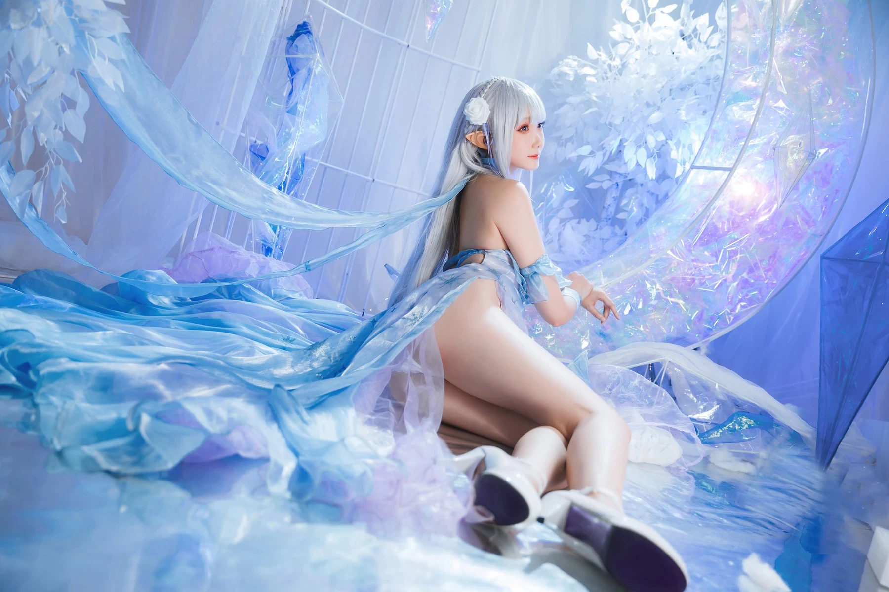 Cosplay 瓜希醬 愛蜜莉雅 水晶禮服