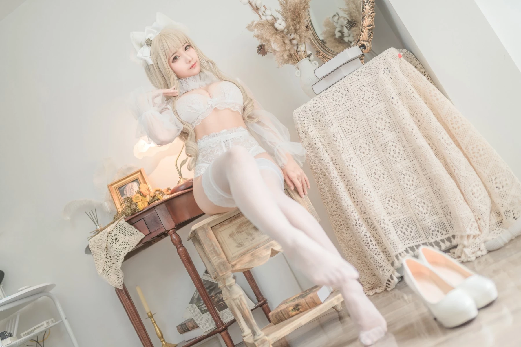 Cosplay 蠢沫沫 Chunmomo 白貓