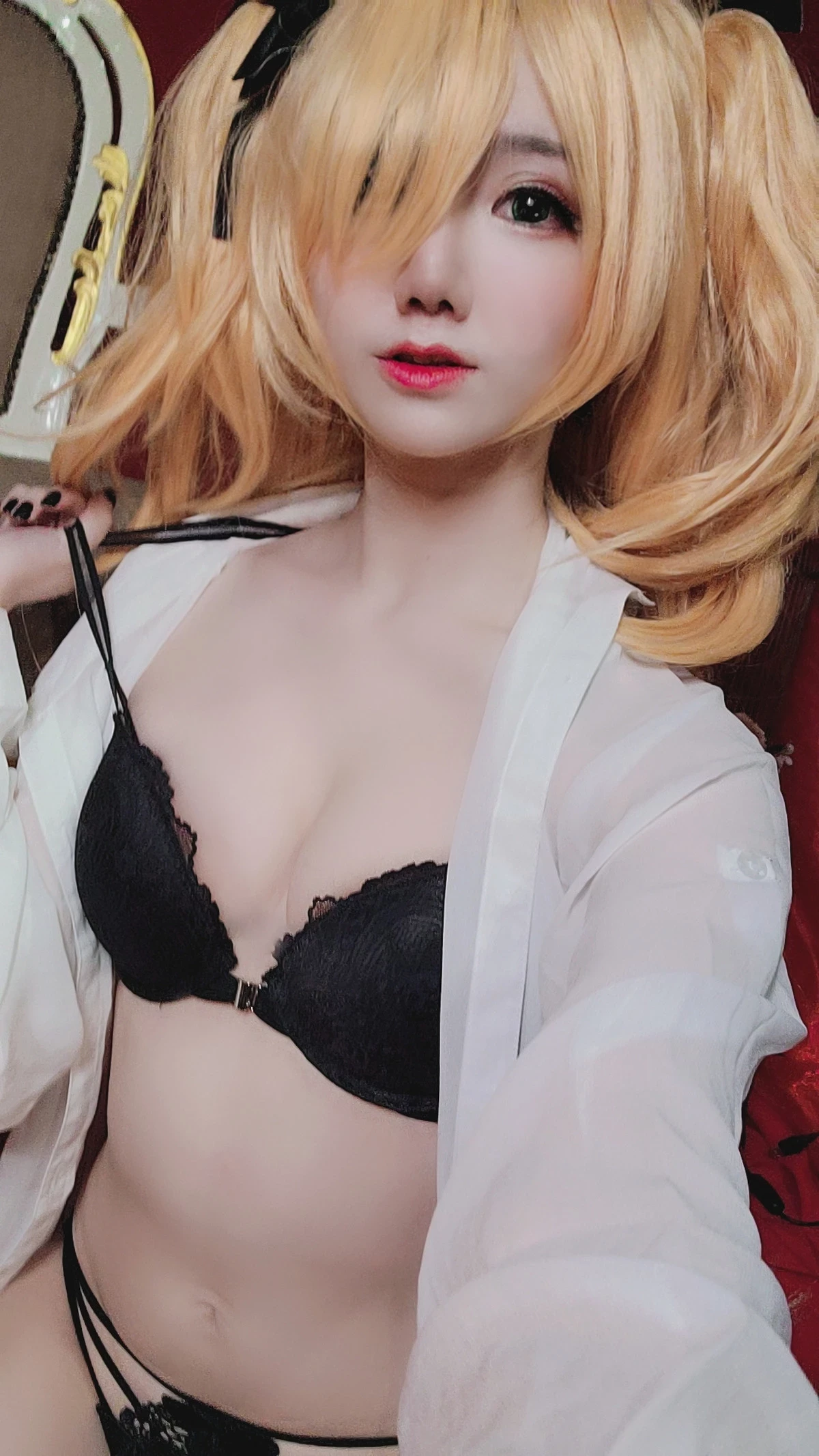 Sally多啦雪 Cosplay Fischl Gothic Lingerie