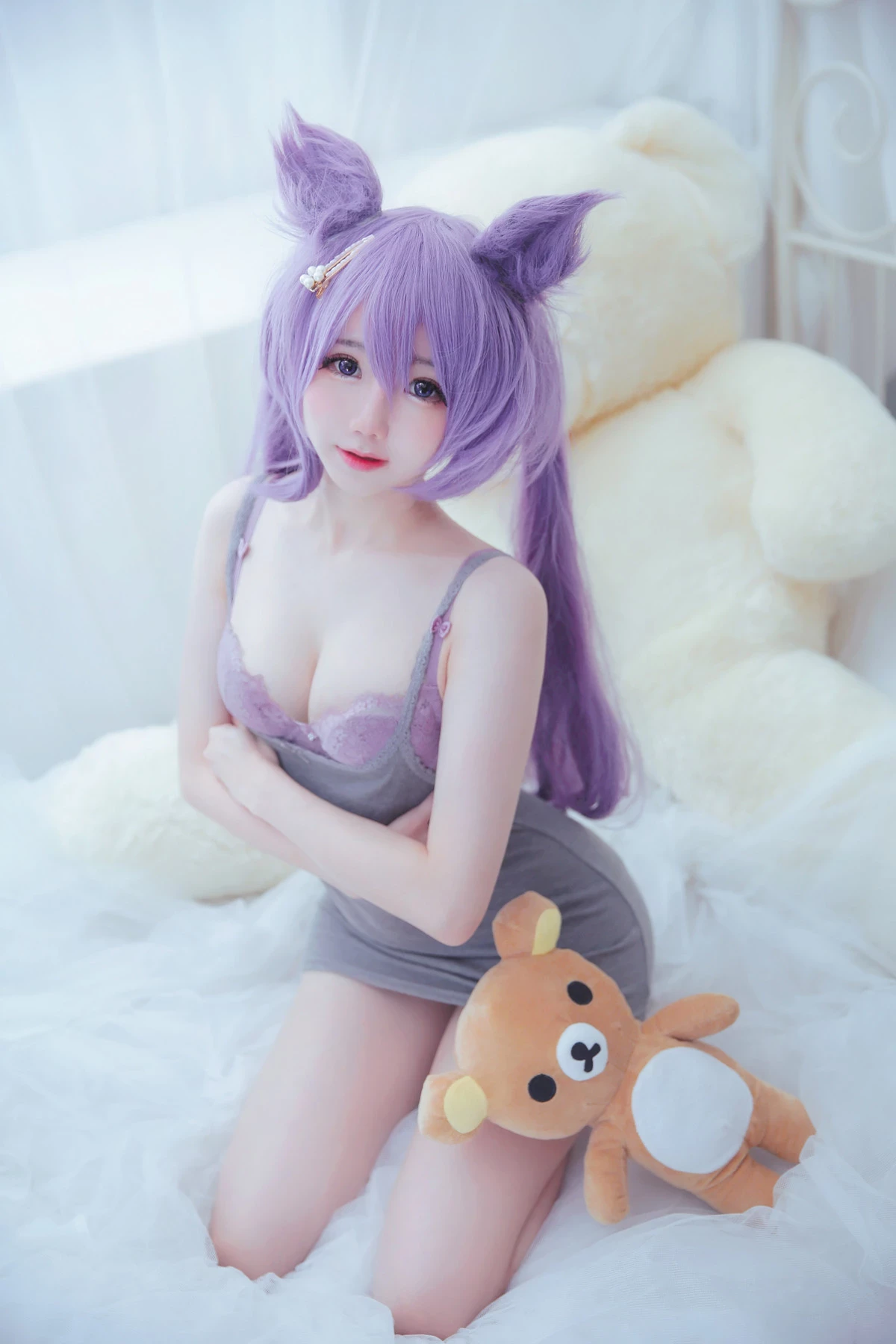 Sally多啦雪 Cosplay Keqing 刻晴 Lingerie Ver.