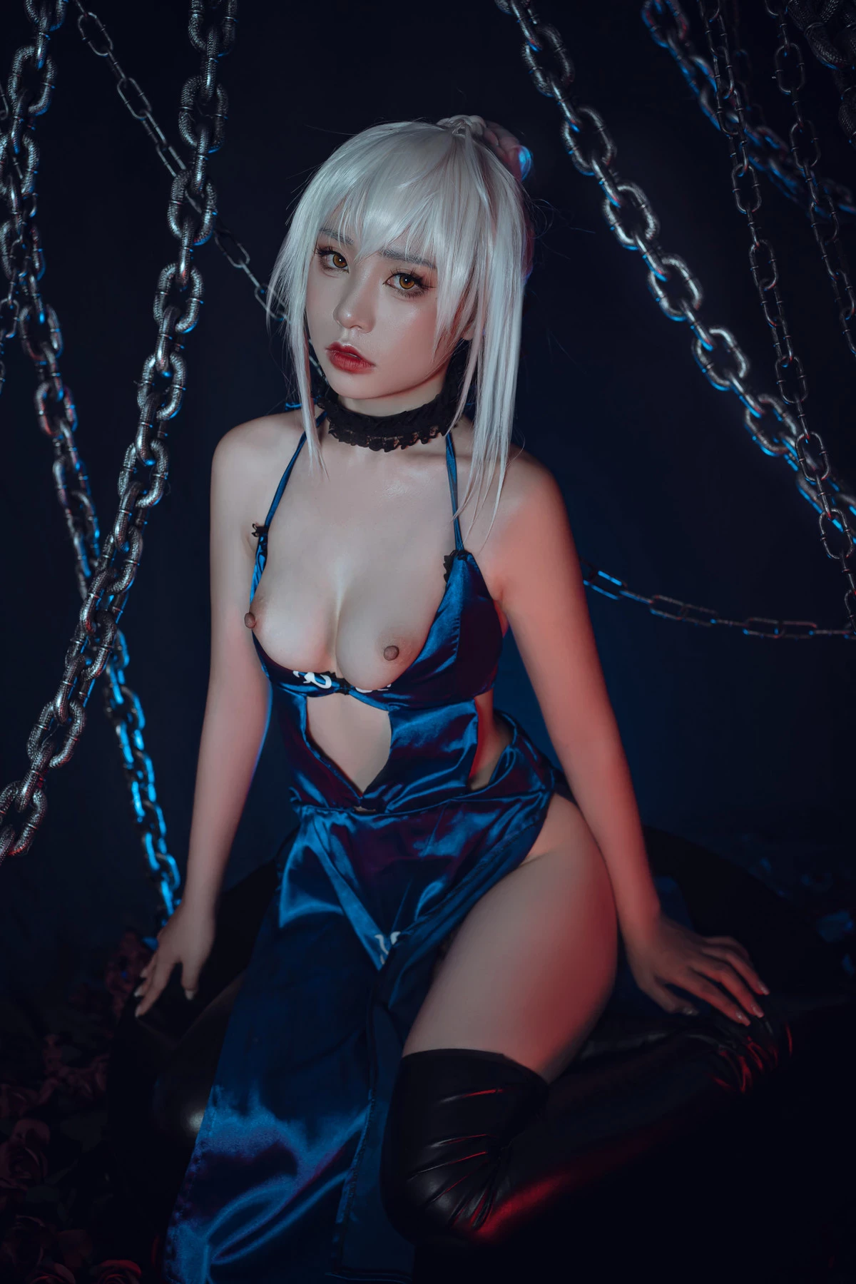 爆機少女喵小吉 Cosplay 黑呆 Saber Alter