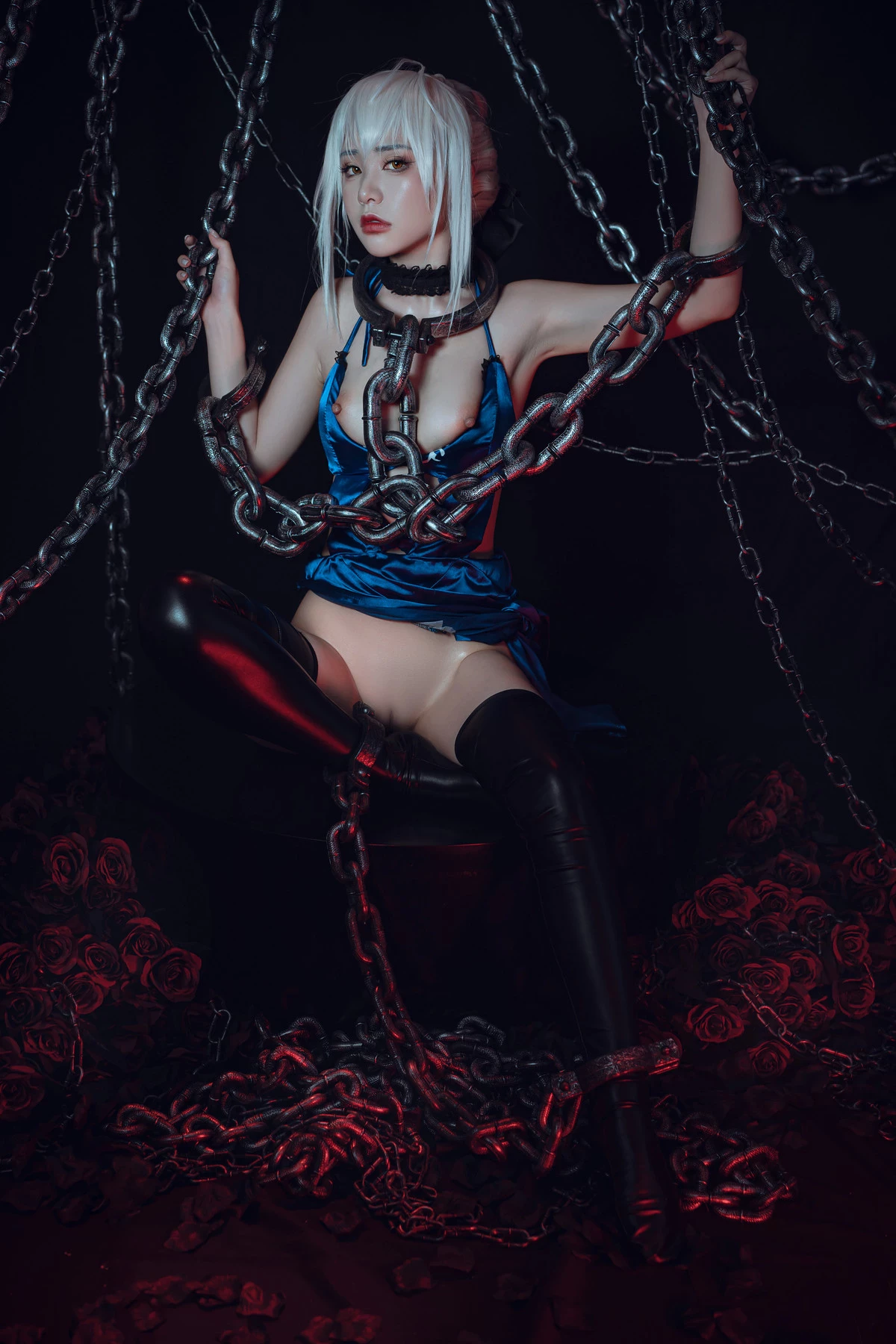 爆機少女喵小吉 Cosplay 黑呆 Saber Alter