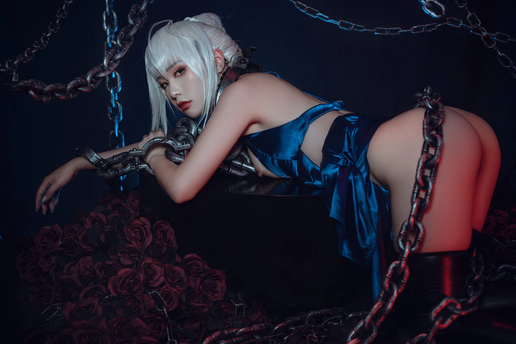 爆機少女喵小吉 Cosplay 黑呆 Saber Alter