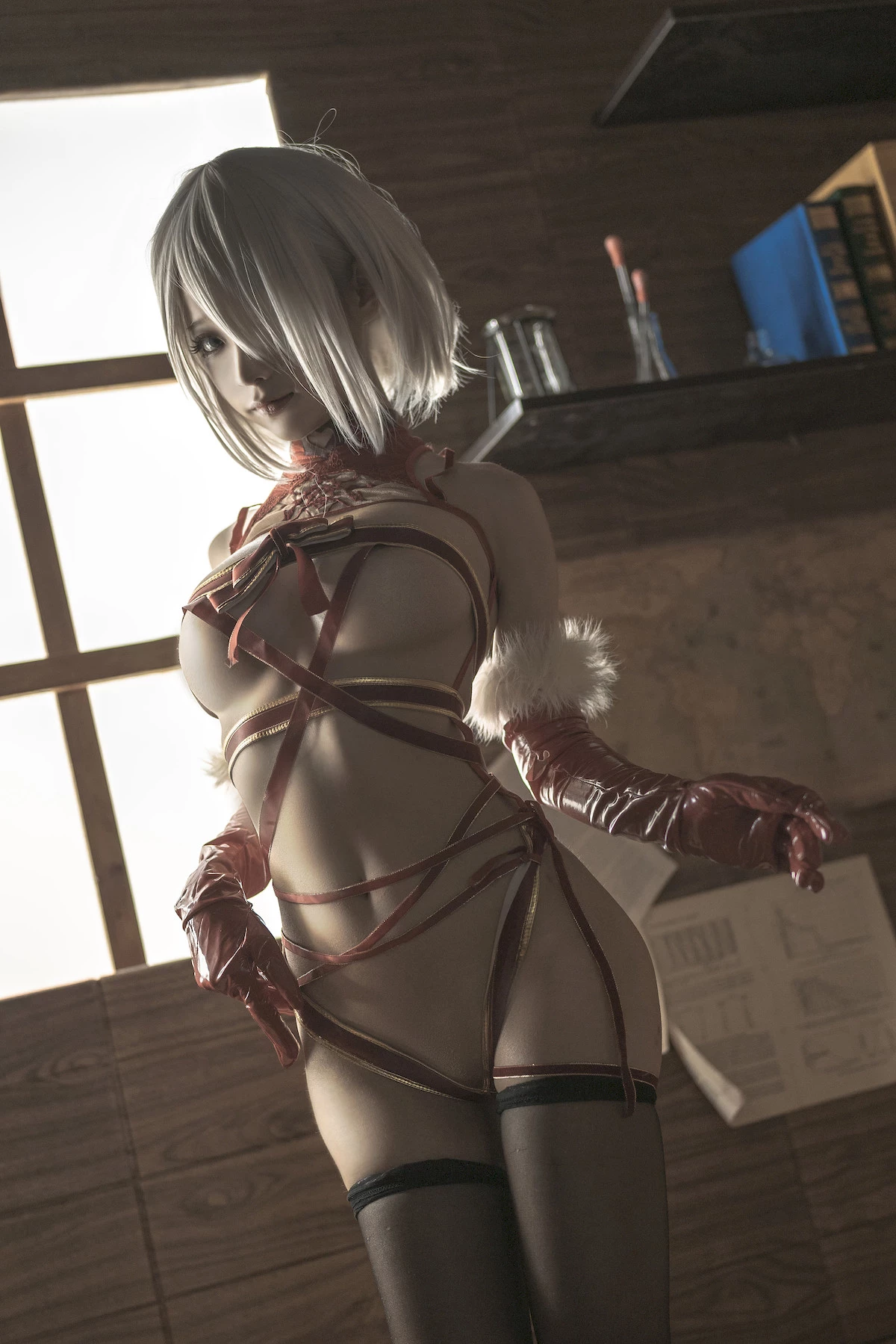 蠢沫沫 Cosplay 2B 聖誕 Christmas