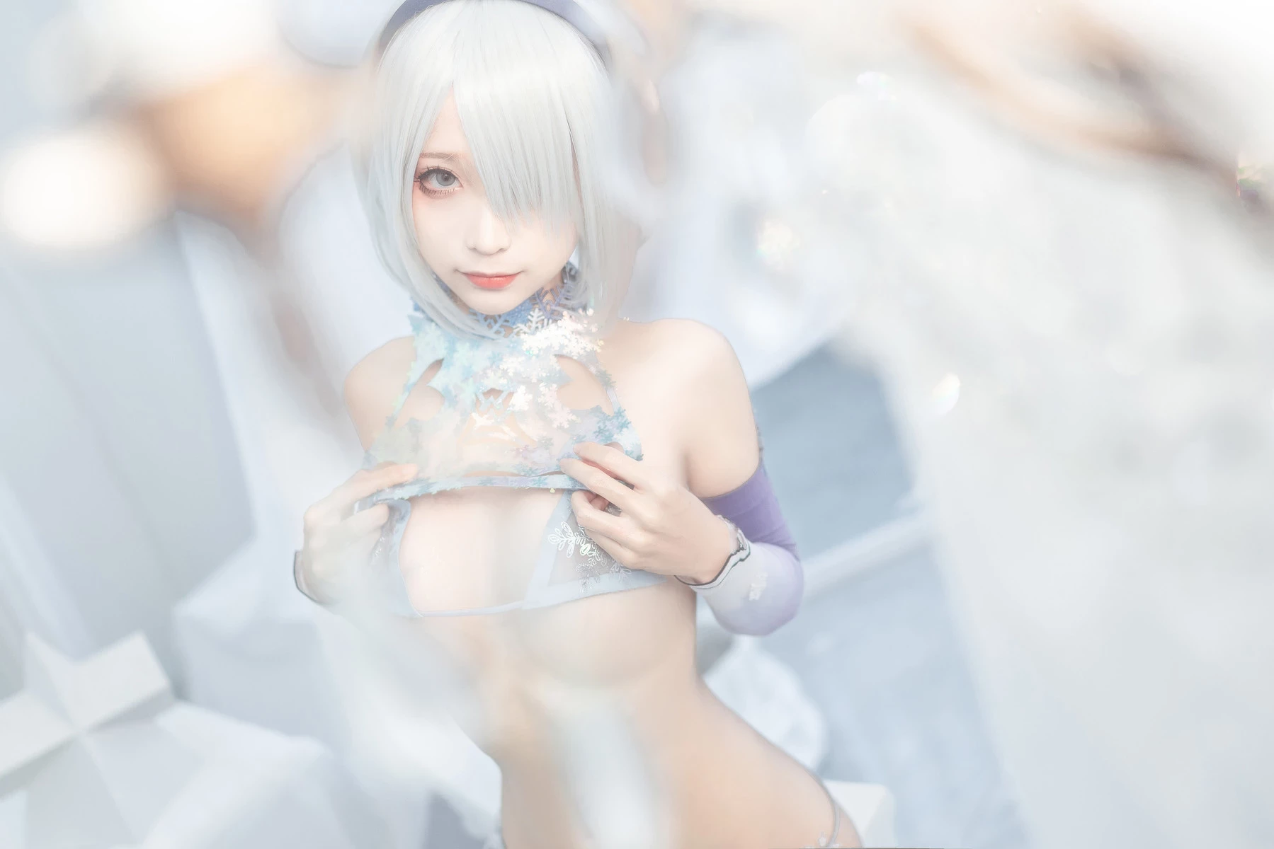 蠢沫沫 Cosplay 2b 冰雪 ice and snow