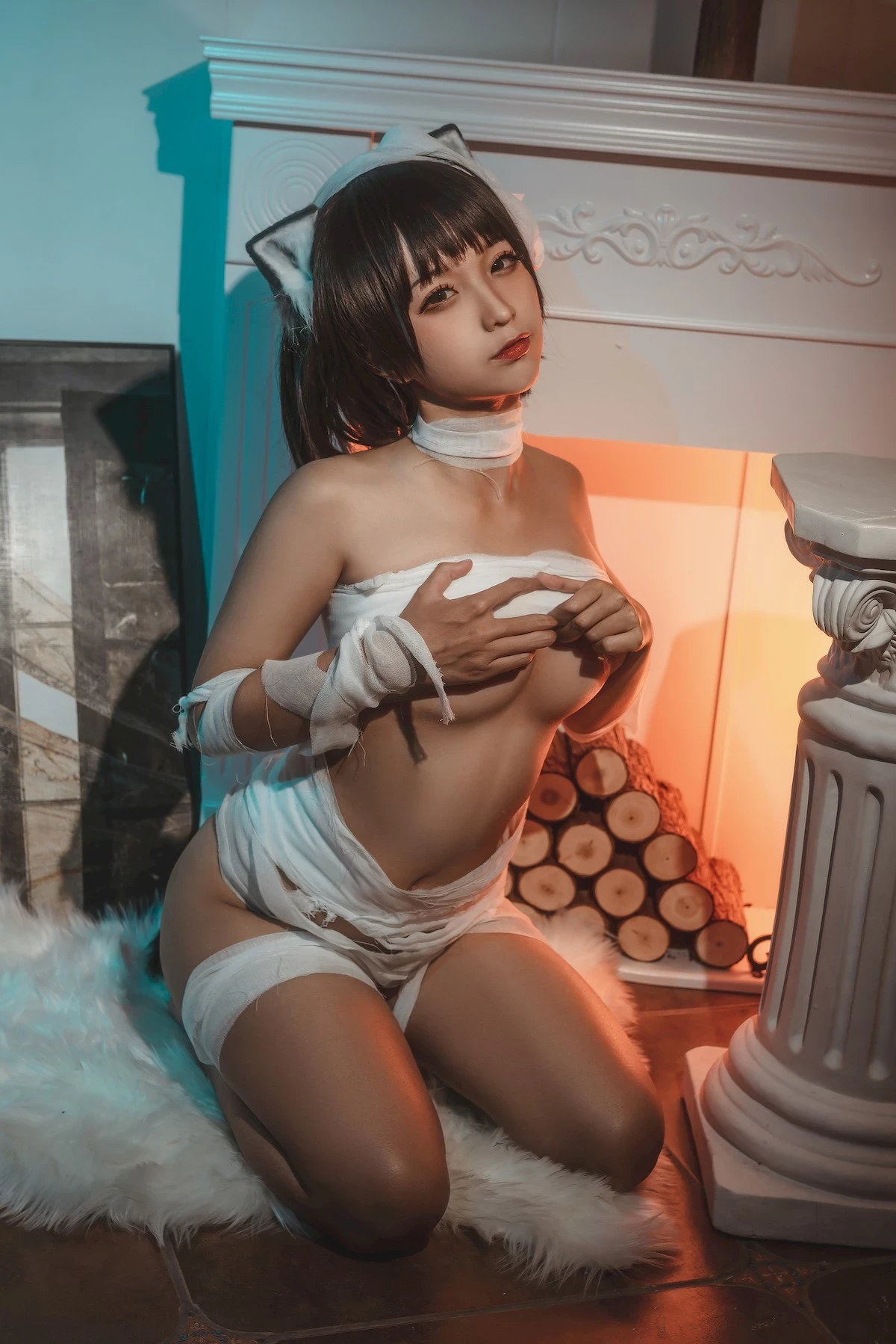 蠢沫沫 Cosplay 繃帶貓