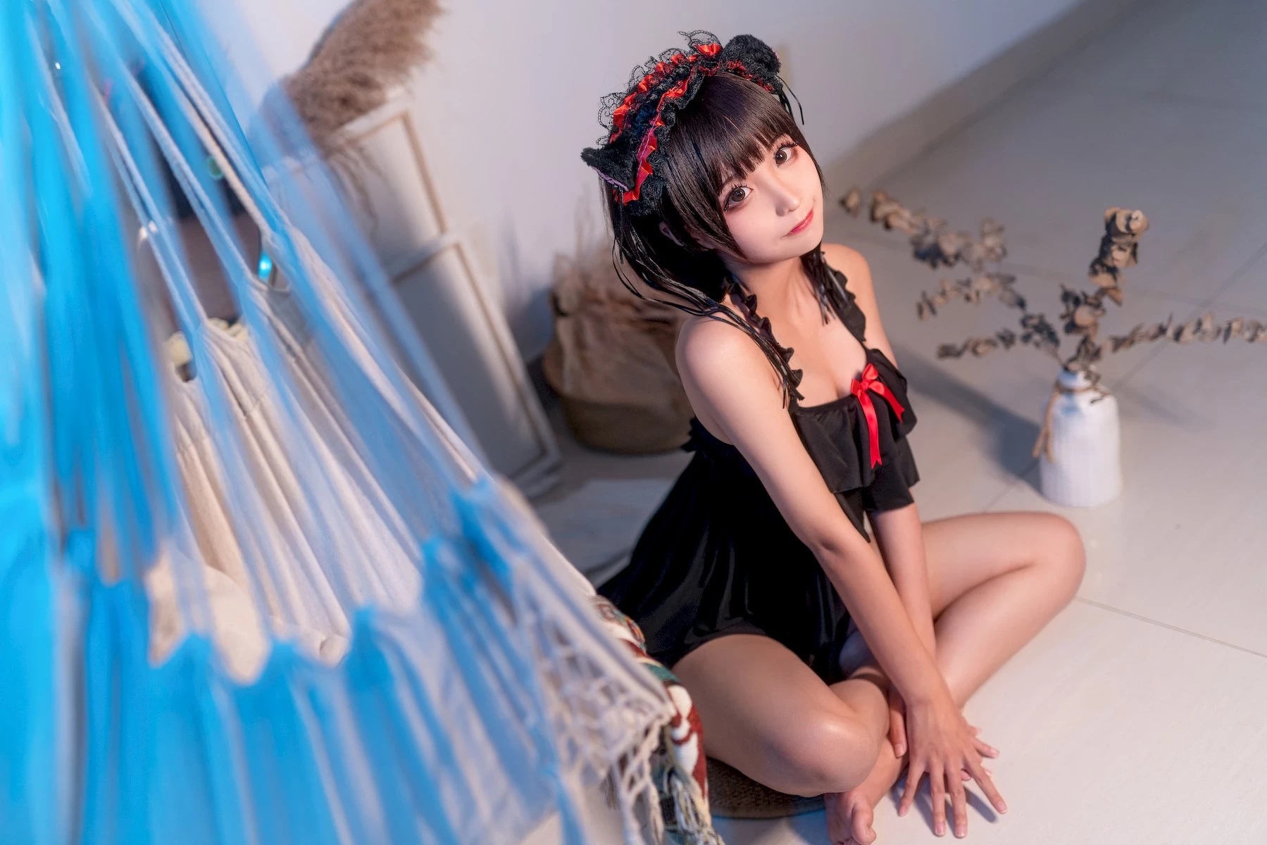 蠢沫沫 Cosplay 黑睡裙 Black Nightdress