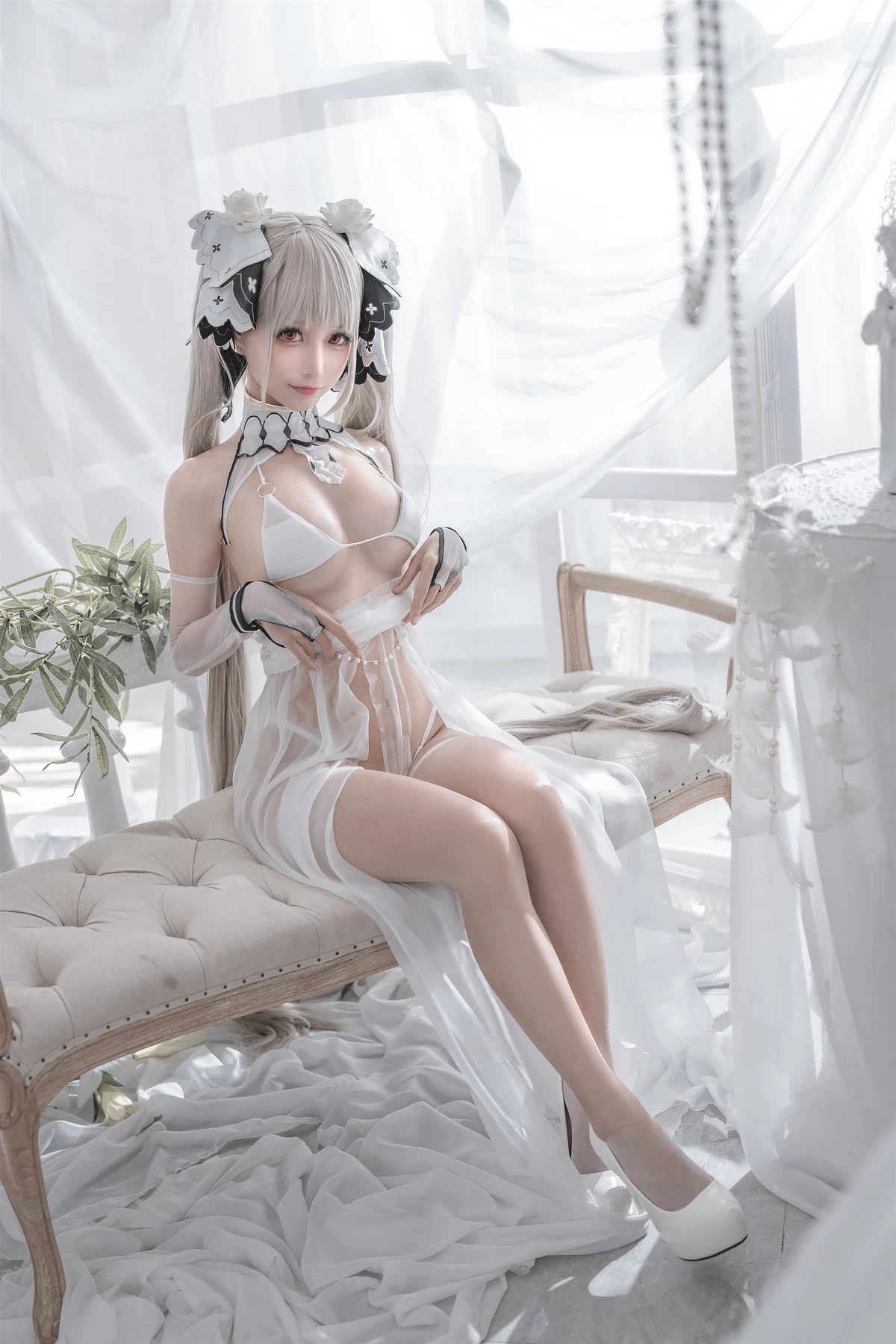 蠢沫沫 Cosplay 可畏婚紗