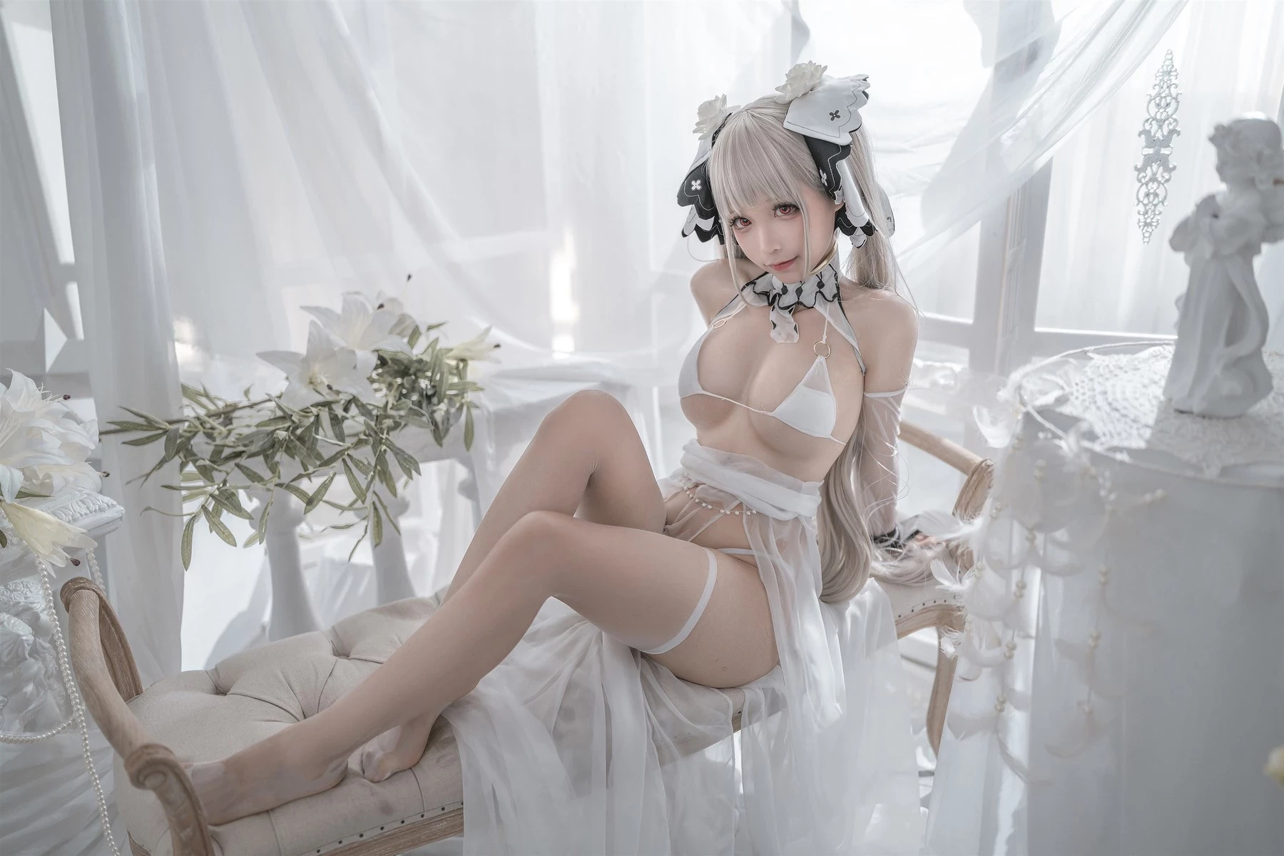 蠢沫沫 Cosplay 可畏婚紗