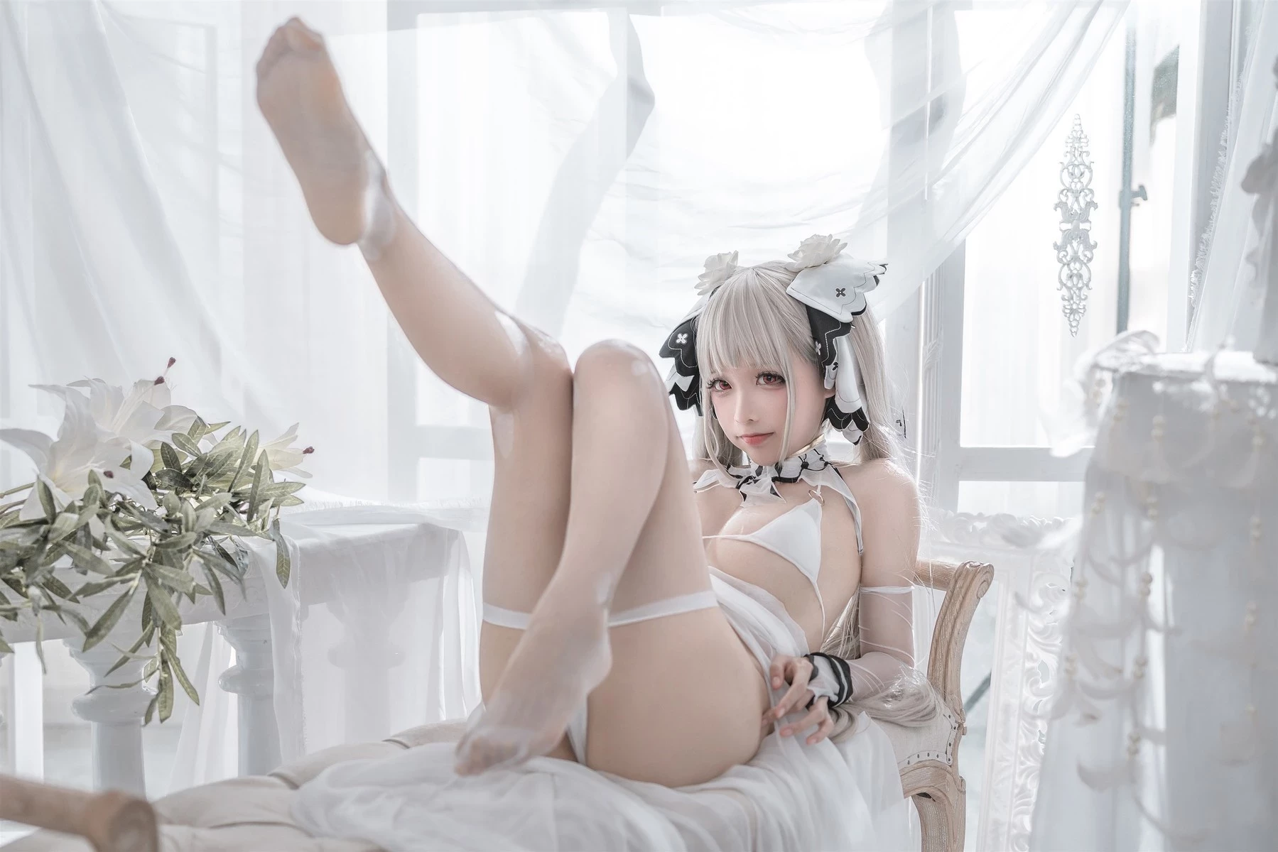 蠢沫沫 Cosplay 可畏婚紗